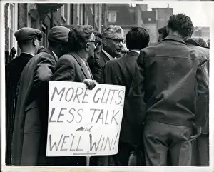 Guts: Demonstration outside British Federation of Master Printers