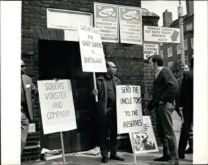 Urging: Demonstration at the Oval cricket ground, London