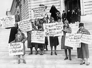 Placards: Demonstration for Peace in Washington D.C. 1929