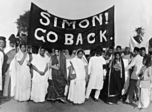 Poona: Demonstration in Poona against British colonial rule, 1928