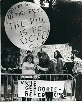 Contraception: Demonstration against Pope's banning of the Pill