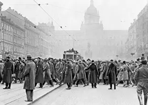 Demo: Demonstration in Prague, 1929