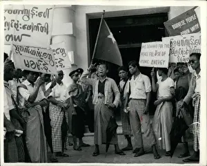 Yangon: Demonstration in Rangoon against British bomb tests