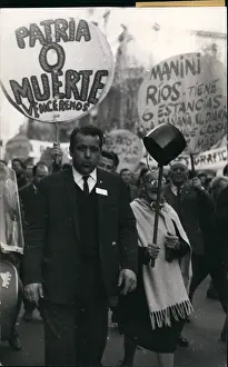 Uruguayan: Demonstration against restrictive policies, Montevideo