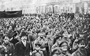 Revolutionist: Demonstration during Revolution, Petrograd, Russia