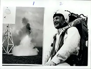 Descended: Demonstration of rocket fired escape seat, Oxfordshire