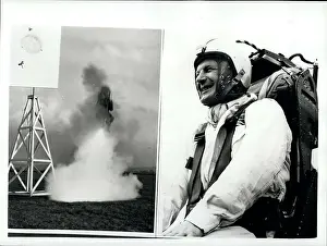 Descended: Demonstration of rocket fired escape seat, Oxfordshire