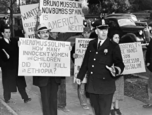Washinton: Demonstration against the Spanish Civil War, 1937