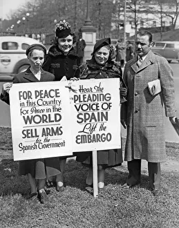 Gonzales: Demonstration against the Spanish Civil War, 1938