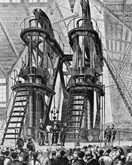 Capacity: Demonstration of a steam engine at the World Exhibition in P