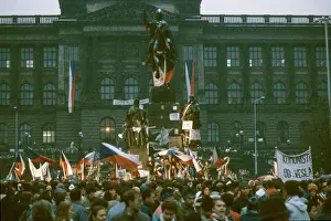 St Wenceslas: Demonstration - St.Wenceslas statue