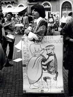 Abortion: Demonstration in support of abortion rights, Rome