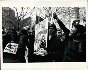 Panthers: Demonstration in support of Black Panthers, New York, USA