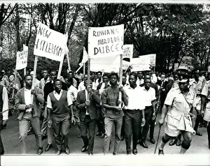 Nationals: Demonstration in support of Czechoslovakia, Nairobi, Kenya