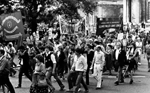 Mineworkers: Demonstration in support of miners 1984