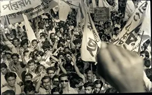 Pertaining: Demonstration in support of student charter, Calcutta, India