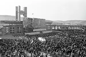 Amur: Demonstration in town of Tynda, 1984