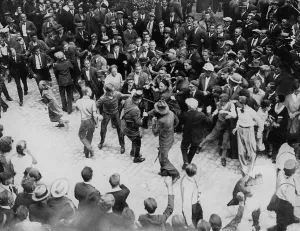 Tense: Demonstration of the unemployed, 1932