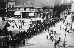Essen: Demonstration of unemployed people in Essen, 1929-1932