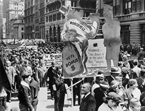 Allocated: Demonstration of war veterans in New York, 1935