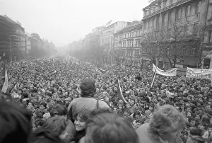 Mazanec: Demonstration - Wenceslas Square