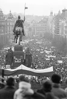 St Wenceslas: Demonstration - Wenceslas Square