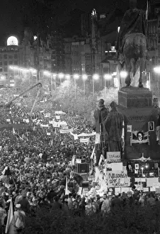 St Wenceslas: Demonstration - Wenceslas Square
