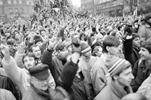 Libor: Demonstration - Wenceslas Square