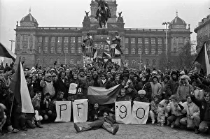 Jaromir: Demonstration - Wenceslas Square