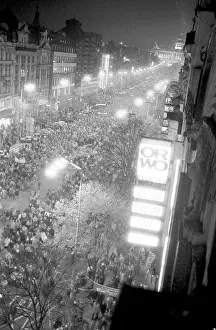 Libor: Demonstration - Wenceslas Square - general view