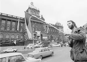 Hroch: Demonstration - Wenceslas square - Human Rights Day