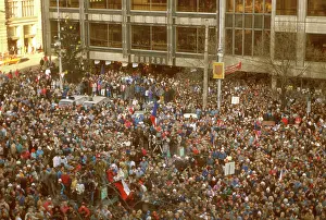 Josek: Demonstration - Wenceslas square - Human Rights Day
