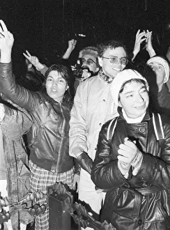 Euphoria: Demonstration - Wenceslas square - joy - triumph