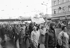 Praga: Demonstration - workers - CKD - Praga - march