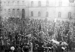 Eisner: Demonstration of the workers council in Munich, 1919