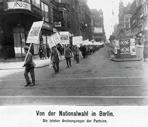 Opportunity: Demonstrations of the parties before the national election