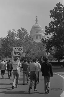 Impeach: Demonstrators with Impeach Nixon sign ?