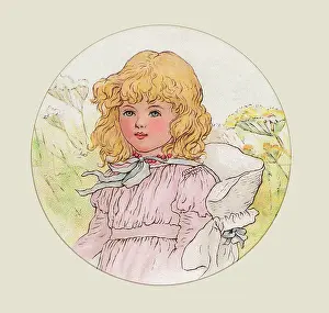 Demure young girl