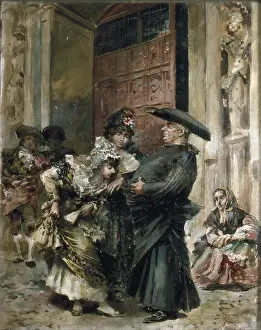 Mantilla: DENIS BELGRANO, Jose (1844-1917). The Exit from