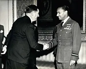 Healey: Denis Healey, Defence Minister, with Asghar Khan