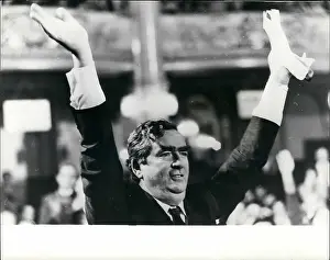 Impassioned: Denis Healey at Labour Party conference, Blackpool