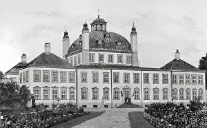 Fredensborg: Denmark. Fredensborg Palace. Engraving, 1898