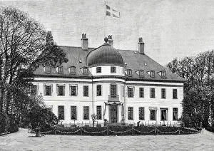 18th Century: Denmark, Gentofte. Bernstorff Palace. Engraving, 1898