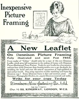 Dennison: Dennison Picture Framing Advertisement