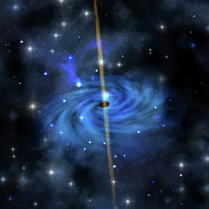 Galactic: A dense star cluster forms this galaxy out in space