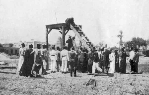 Denshawi: The Denshawai incident: erecting the scaffold