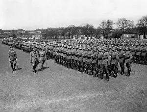 Hammerstein: Department of the Berlin Guard Unit in their barrack yard in