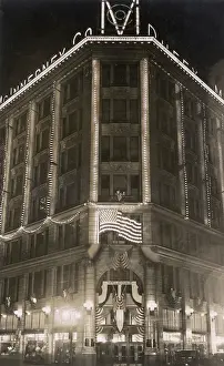 Duffy: Department store by night, Rochester, New York State, USA