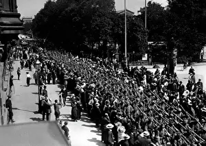 Departing: Departure of Bavarian troops, 1914