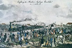 Bavarians: Departure of the first Munich-Augsburg's train